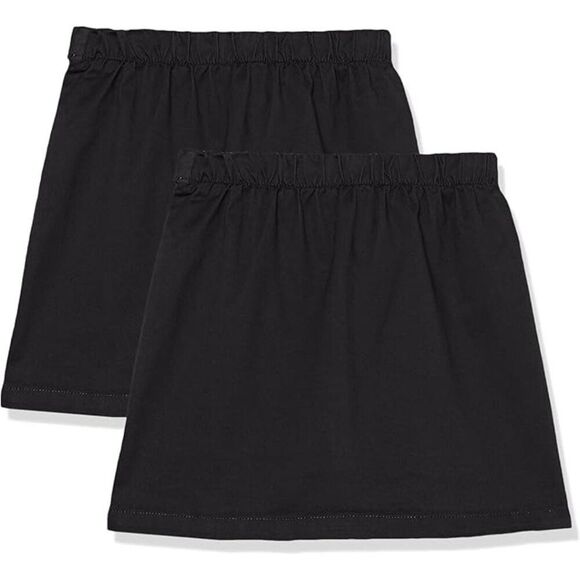 Girl's Black Pleated Twill Skort – Size M (8) Plus – 2 Pack – NWT - Picture 2 of 4